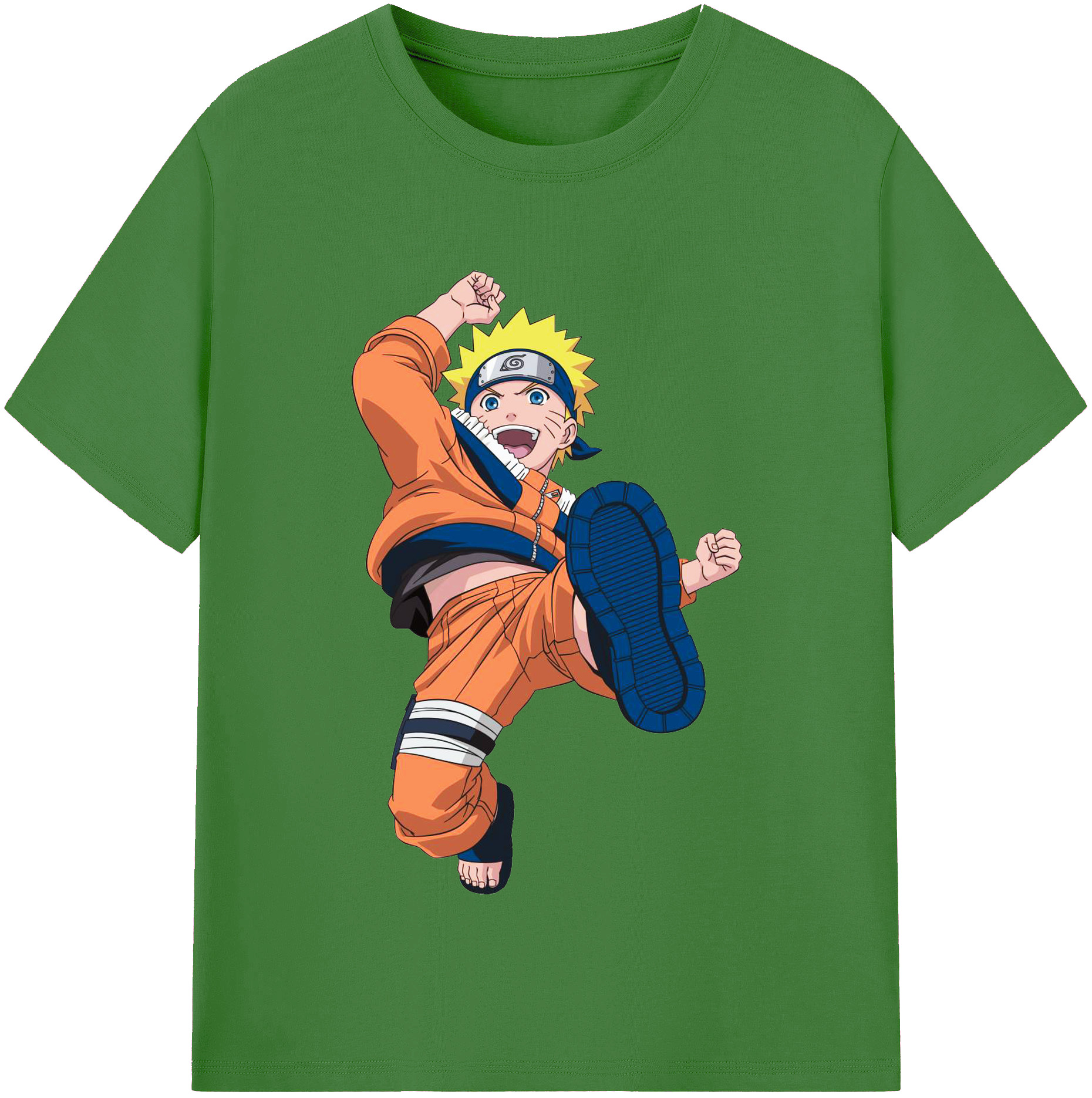 （画像用） NARUTO -ナルト- うずまき ナルト Uzumaki Naruto レディースカジュアルプリントTシャツ（綿100％）